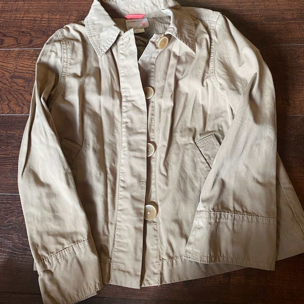 Crewcuts tan jacket size 6/7